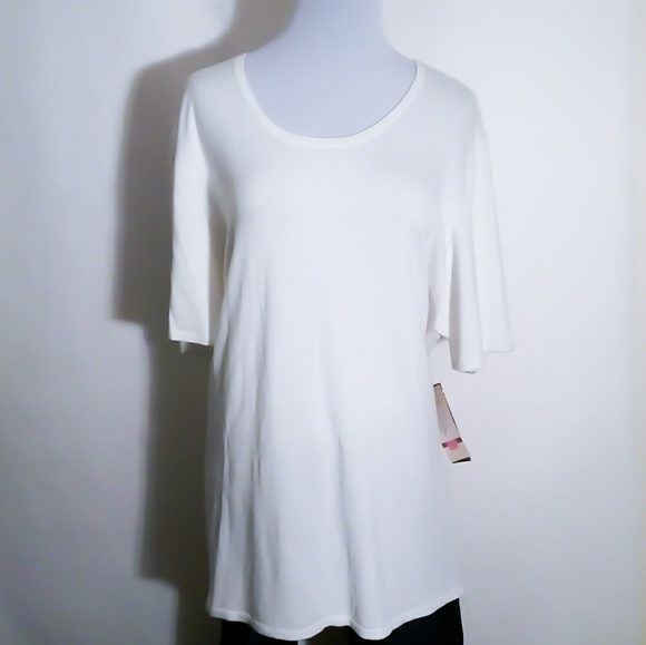 Multiples Sweaters - NWT MULTIPLES Short Sleeve Light Cream Sweater